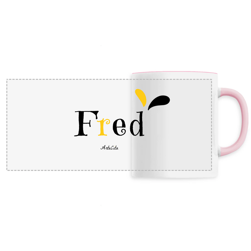 Cadeau anniversaire : Mug - Fred - 6 Coloris - Cadeau Original - Cadeau Personnalisable - Cadeaux-Positifs.com -Unique-Rose-