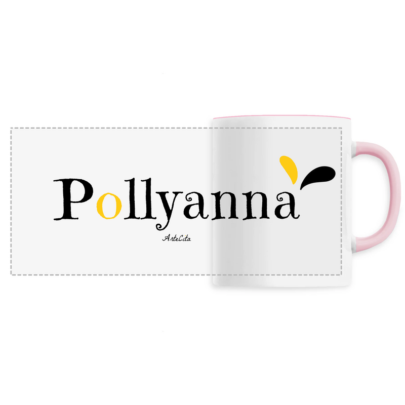 Cadeau anniversaire : Mug - Pollyanna - 6 Coloris - Cadeau Original - Cadeau Personnalisable - Cadeaux-Positifs.com -Unique-Rose-