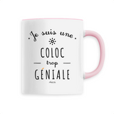 Mug - Une Coloc trop Géniale - 6 Coloris - Cadeau Original - Cadeau Personnalisable - Cadeaux-Positifs.com -Unique-Rose-