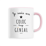 Mug - Un Coloc trop Génial - 6 Coloris - Cadeau Original - Cadeau Personnalisable - Cadeaux-Positifs.com -Unique-Rose-