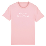 T-shirt Premium à Personnaliser - Moi c'est XXX - 12 Coloris - Cadeau Personnalisable - Cadeau Personnalisable - Cadeaux-Positifs.com -XS-Rose-