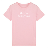 T-Shirt Premium Enfant à Personnaliser - Moi c'est XXX - 5 Coloris - Cadeau Personnalisable - Cadeau Personnalisable - Cadeaux-Positifs.com -3-4 ans-Rose-