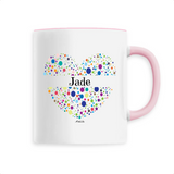 Mug - Jade (Coeur) - 6 Coloris - Cadeau Unique & Tendre - Cadeau Personnalisable - Cadeaux-Positifs.com -Unique-Rose-
