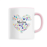 Mug - Marine (Coeur) - 6 Coloris - Cadeau Unique & Tendre - Cadeau Personnalisable - Cadeaux-Positifs.com -Unique-Rose-