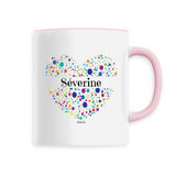 Mug - Séverine (Coeur) - 6 Coloris - Cadeau Unique & Tendre - Cadeau Personnalisable - Cadeaux-Positifs.com -Unique-Rose-