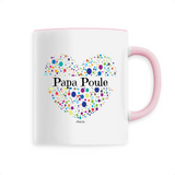 Mug - Papa Poule (Coeur) - 6 Coloris - Cadeau Unique & Tendre - Cadeau Personnalisable - Cadeaux-Positifs.com -Unique-Rose-