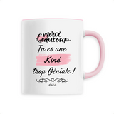 Mug - Merci tu es une Kiné trop Géniale - 6 Coloris - Cadeau Original - Cadeau Personnalisable - Cadeaux-Positifs.com -Unique-Rose-