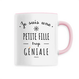 Mug - Une Petite Fille trop Géniale - 6 Coloris - Cadeau Original - Cadeau Personnalisable - Cadeaux-Positifs.com -Unique-Rose-