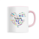 Mug - Valérie (Coeur) - 6 Coloris - Cadeau Unique & Tendre - Cadeau Personnalisable - Cadeaux-Positifs.com -Unique-Rose-