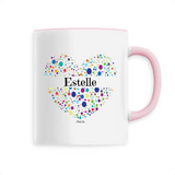 Mug - Estelle (Coeur) - 6 Coloris - Cadeau Unique & Tendre - Cadeau Personnalisable - Cadeaux-Positifs.com -Unique-Rose-