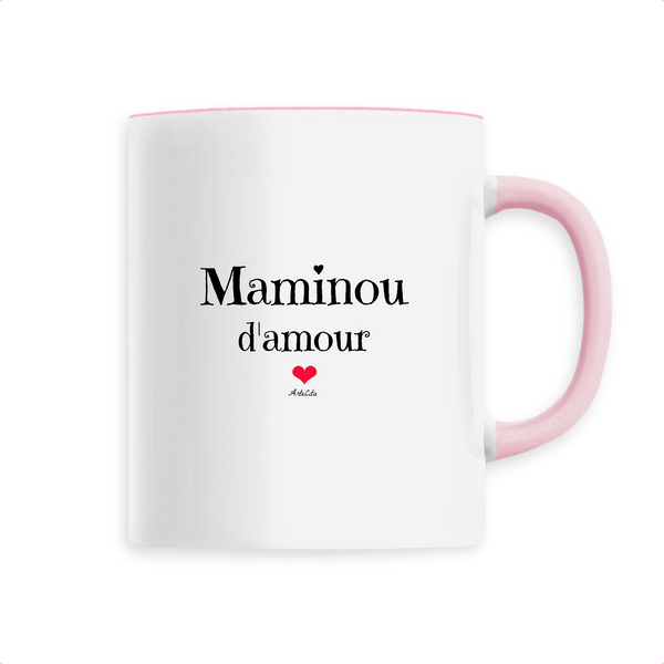 Mug - Maminou d'amour - 6 Coloris - Cadeau Original - Cadeau Personnalisable - Cadeaux-Positifs.com -Unique-Rose-