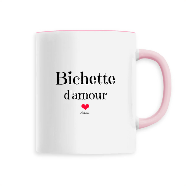 Mug - Bichette d'amour - 6 Coloris - Cadeau Original - Cadeau Personnalisable - Cadeaux-Positifs.com -Unique-Rose-