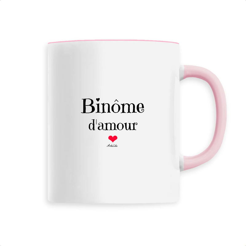 Cadeau anniversaire : Mug - Binôme d'amour - 6 Coloris - Cadeau Original - Cadeau Personnalisable - Cadeaux-Positifs.com -Unique-Rose-