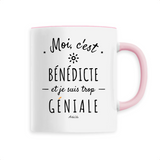 Mug - Bénédicte est trop Géniale - 6 Coloris - Cadeau Original - Cadeau Personnalisable - Cadeaux-Positifs.com -Unique-Rose-