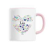 Mug - Léa (Coeur) - 6 Coloris - Cadeau Unique & Tendre - Cadeau Personnalisable - Cadeaux-Positifs.com -Unique-Rose-