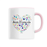 Mug - Jean-François (Coeur) - 6 Coloris - Cadeau Unique & Tendre - Cadeau Personnalisable - Cadeaux-Positifs.com -Unique-Rose-