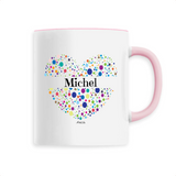 Mug - Michel (Coeur) - 6 Coloris - Cadeau Unique & Tendre - Cadeau Personnalisable - Cadeaux-Positifs.com -Unique-Rose-