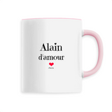 Mug - Alain d'amour - 6 Coloris - Cadeau Original & Tendre - Cadeau Personnalisable - Cadeaux-Positifs.com -Unique-Rose-