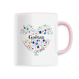 Mug - Gaëtan (Coeur) - 6 Coloris - Cadeau Unique & Tendre - Cadeau Personnalisable - Cadeaux-Positifs.com -Unique-Rose-