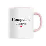 Mug - Comptable d'amour - 6 Coloris - Cadeau Original & Unique - Cadeau Personnalisable - Cadeaux-Positifs.com -Unique-Rose-