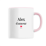 Mug - Alex d'amour - 6 Coloris - Cadeau Original & Tendre - Cadeau Personnalisable - Cadeaux-Positifs.com -Unique-Rose-
