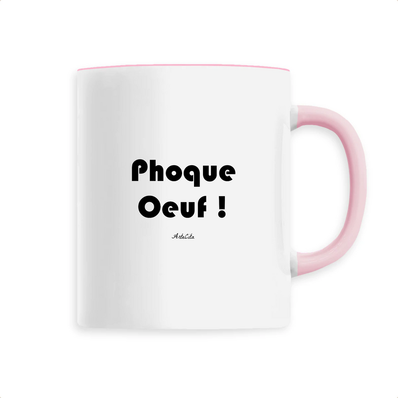 Cadeau anniversaire : Mug - Phoque Oeuf - 6 Coloris - Cadeau Drôle - Humour - Cadeau Personnalisable - Cadeaux-Positifs.com -Unique-Rose-