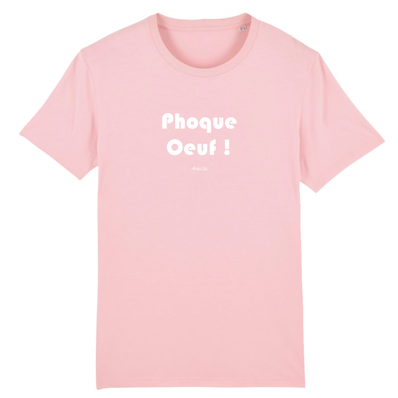 Cadeau anniversaire : T-Shirt Premium - Phoque Oeuf - Coton Bio - 12 Coloris - Humour - Cadeau Personnalisable - Cadeaux-Positifs.com -XS-Rose-