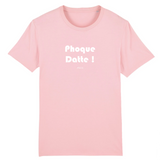 T-Shirt Premium - Phoque Datte - Coton Bio - 12 Coloris - Humour - Cadeau Personnalisable - Cadeaux-Positifs.com -XS-Rose-