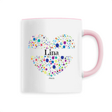 Mug - Lina (Coeur) - 6 Coloris - Cadeau Unique & Tendre - Cadeau Personnalisable - Cadeaux-Positifs.com -Unique-Rose-