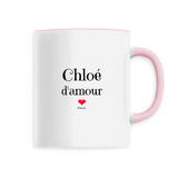 Mug - Chloé d'amour - 6 Coloris - Cadeau Original & Tendre - Cadeau Personnalisable - Cadeaux-Positifs.com -Unique-Rose-