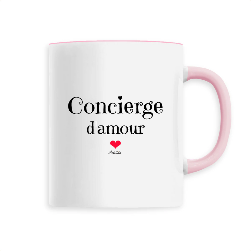 Cadeau anniversaire : Mug - Concierge d'amour - 6 Coloris - Cadeau Original & Unique - Cadeau Personnalisable - Cadeaux-Positifs.com -Unique-Rose-