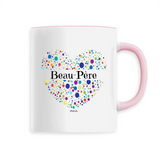Mug - Beau-Père (Coeur) - 6 Coloris - Cadeau Unique & Tendre - Cadeau Personnalisable - Cadeaux-Positifs.com -Unique-Rose-