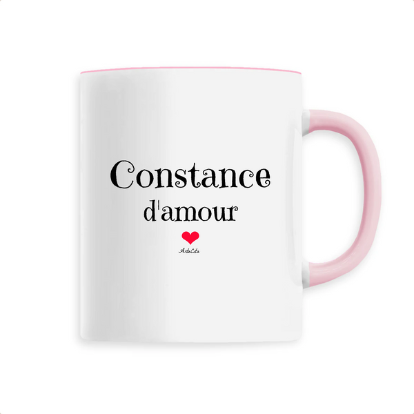Mug - Constance d'amour - 6 Coloris - Cadeau Original & Tendre - Cadeau Personnalisable - Cadeaux-Positifs.com -Unique-Rose-