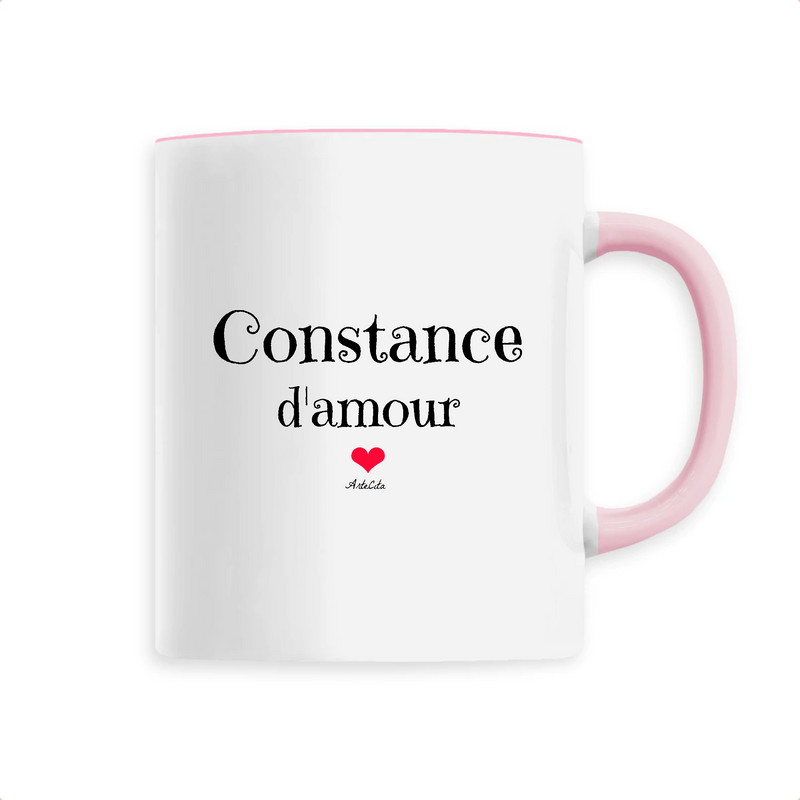 Cadeau anniversaire : Mug - Constance d'amour - 6 Coloris - Cadeau Original & Tendre - Cadeau Personnalisable - Cadeaux-Positifs.com -Unique-Rose-