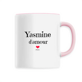 Mug - Yasmine d'amour - 6 Coloris - Cadeau Original & Tendre - Cadeau Personnalisable - Cadeaux-Positifs.com -Unique-Rose-