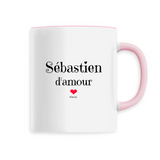 Mug - Sébastien d'amour - 6 Coloris - Cadeau Original & Tendre - Cadeau Personnalisable - Cadeaux-Positifs.com -Unique-Rose-