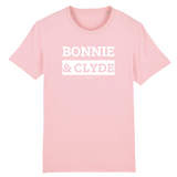 T-Shirt Premium - Bonnie & Clyde - Coton Bio - 12 Coloris - Mythique - Cadeau Personnalisable - Cadeaux-Positifs.com -XS-Rose-