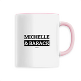 Mug - Michelle & Barack - 6 Coloris - Cadeau Original & Mythique - Cadeau Personnalisable - Cadeaux-Positifs.com -Unique-Rose-