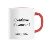 Mug - Continue d'avancer - 6 Coloris - Cadeau Motivant - Cadeau Personnalisable - Cadeaux-Positifs.com -Unique-Rouge-