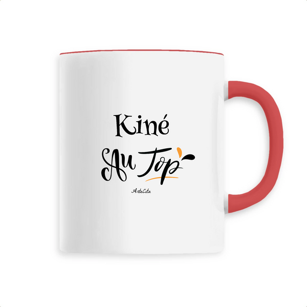 Mug - Kiné au Top - 6 Coloris - Cadeau Original - Cadeau Personnalisable - Cadeaux-Positifs.com -Unique-Rouge-