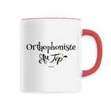 Mug - Orthophoniste au Top - 6 Coloris - Cadeau Original - Cadeau Personnalisable - Cadeaux-Positifs.com -Unique-Rouge-