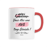 Mug - Merci AVS - 6 Coloris - Cadeau Original - Cadeau Personnalisable - Cadeaux-Positifs.com -Unique-Rouge-