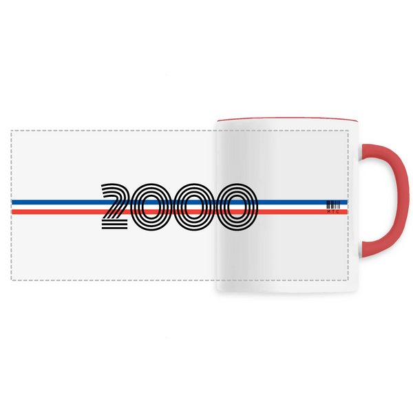 Mug - Année 2000 - 6 Coloris - Cadeau Original - Cadeau Personnalisable - Cadeaux-Positifs.com -Unique-Rouge-