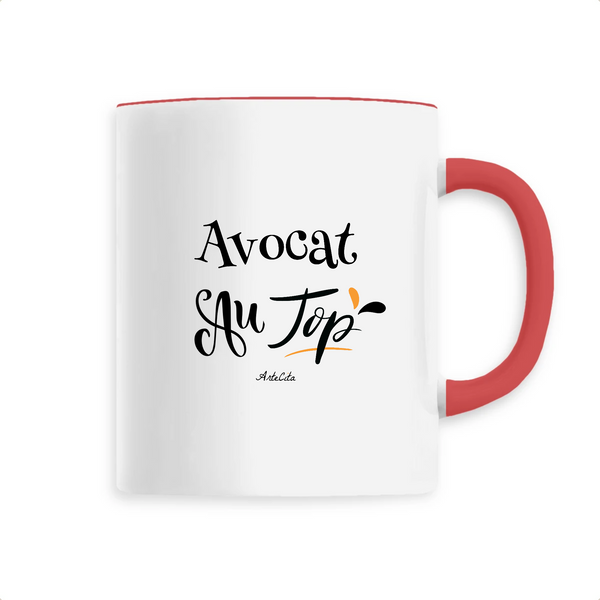 Mug - Avocat au Top - 6 Coloris - Cadeau Original - Cadeau Personnalisable - Cadeaux-Positifs.com -Unique-Rouge-