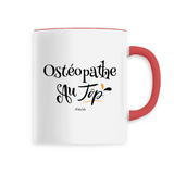 Mug - Ostéopathe au Top - 6 Coloris - Cadeau Original - Cadeau Personnalisable - Cadeaux-Positifs.com -Unique-Rouge-