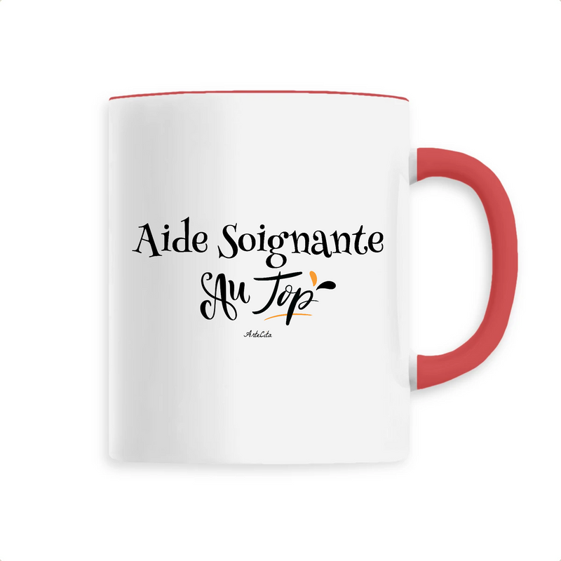 Mug - Aide Soignante au Top - 6 Coloris - Cadeau Original