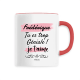 Mug - Frédérique je t'aime - 6 Coloris - Cadeau Tendre & Original - Cadeau Personnalisable - Cadeaux-Positifs.com -Unique-Rouge-