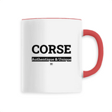 Mug - Corse Authentique & Unique - 6 Coloris - Cadeau Original - Cadeau Personnalisable - Cadeaux-Positifs.com -Unique-Rouge-