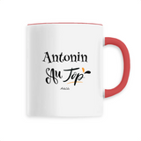 Mug - Antonin au Top - 6 Coloris - Cadeau Original - Cadeau Personnalisable - Cadeaux-Positifs.com -Unique-Rouge-