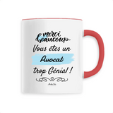 Mug - Merci Avocat - 6 Coloris - Cadeau Original - Cadeau Personnalisable - Cadeaux-Positifs.com -Unique-Rouge-